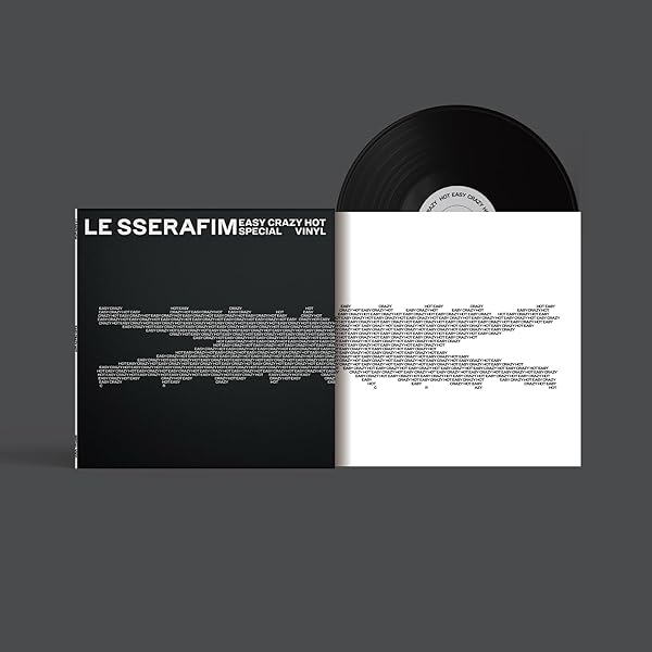 LE SSERAFIM ウンチェ EASY CRAZY HOT サイン EASY-CRAZY-HOT' SPECIAL VINYL [SILVER WHITE] - LE SSERAFIM